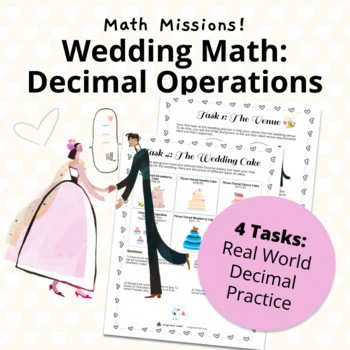 Decimal Operations Real-Life Math Project | Wedding Math