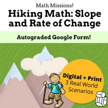 Slope and Rate of Change Real-Life Math Project | Hiking Math