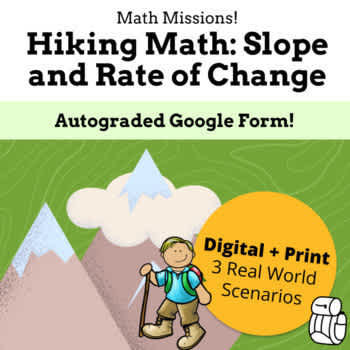 Hiking Math: Slope and Rate of Change