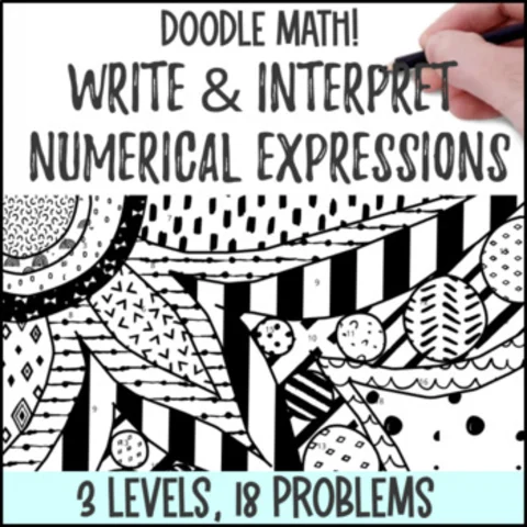 Thumbnail for Write & Interpret Numerical Expressions | Doodle Math: Twist on Color by Number