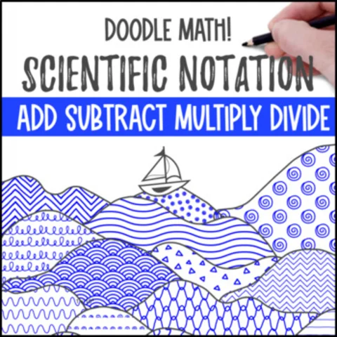 Thumbnail for Operations with Scientific Notation | Doodle Math: Twist on Color by Number