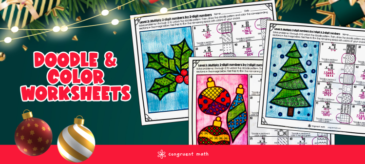 Christmas Doodle Math - A Fresh Twist on Color by Number