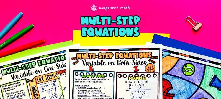 Multi-Step Equations with Variables on One Side and Both Sides Lesson Plan