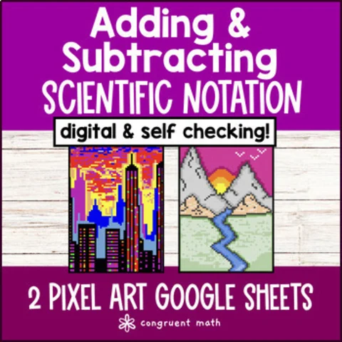 Thumbnail for Adding & Subtracting Scientific Notation Pixel Art