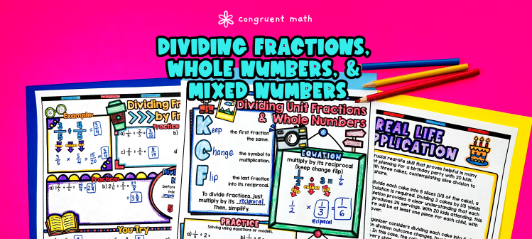 Dividing Fractions, Whole Numbers, and Mixed Numbers Lesson Plan