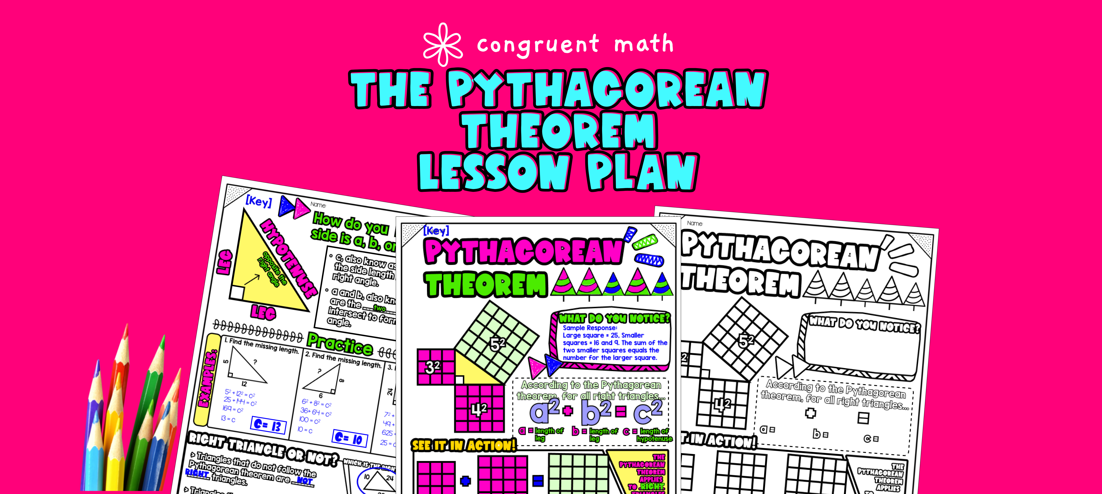 The Pythagorean Theorem Lesson Plan | Congruent Math