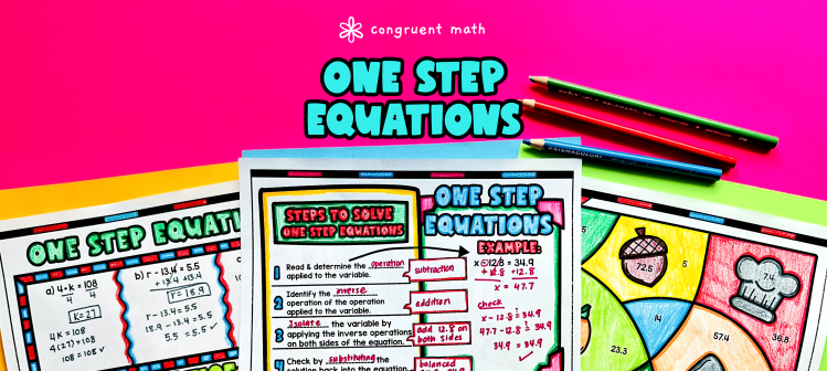 One Step Equations Lesson Plan
