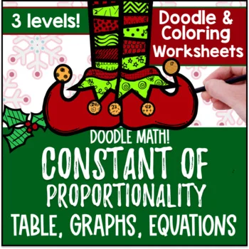 Thumbnail for Constant of Proportionality | Doodle Math: Twist on Color by Number Worksheets