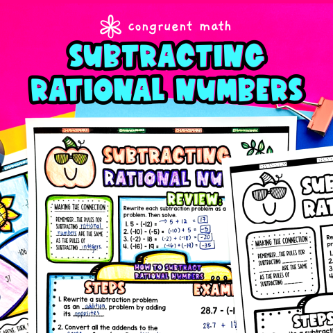 Thumbnail for Subtracting Rational Numbers Lesson Plan