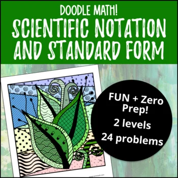 Thumbnail for Scientific Notation and Standard Form | Doodle Math: Twist on Color by Number