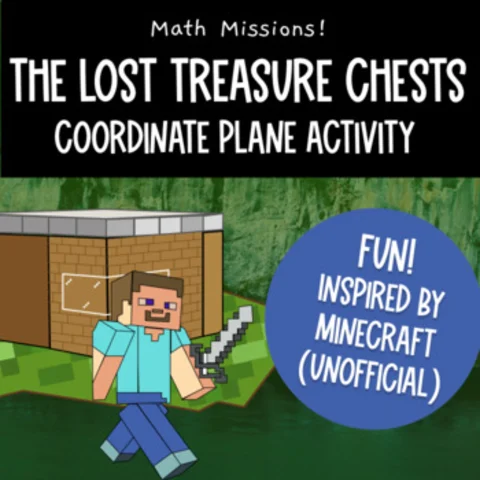 Thumbnail for Coordinate Plane Activity | Minecraft | Distance, Quadrants, Volume