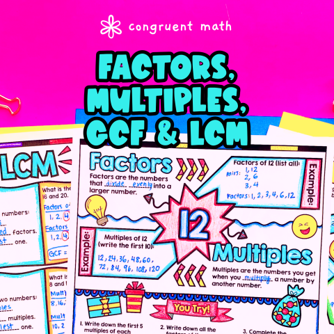 Thumbnail for Factors, Multiples, GCF and LCM Lesson Plan