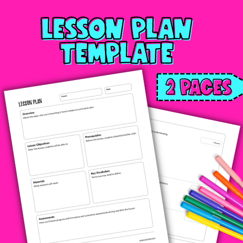 Free: Lesson Plan Template