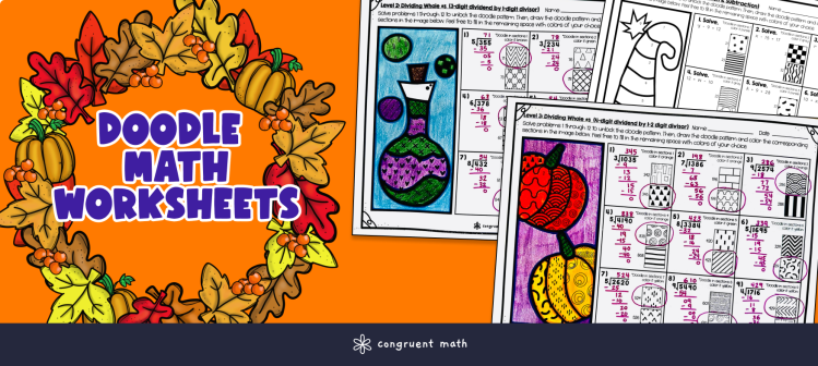 Thanksgiving Linked Asset Banner - Doodle Math