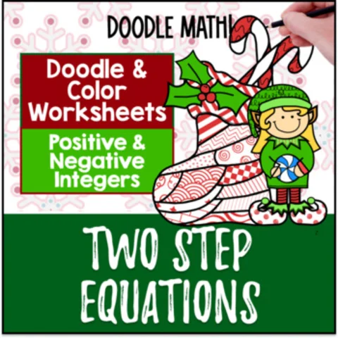 Thumbnail for Two Step Equations — Doodle Math: Twist on Color by Number