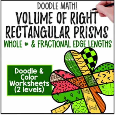 Thumbnail for St. Patrick's Day | Volume of Rectangular Prisms | Doodle Math: Color by Number