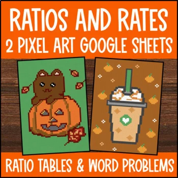 Thumbnail for Ratios & Rates Pixel Art | Equivalent Ratios | Google Sheets | Ratio Tables
