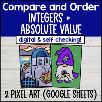 Thumbnail for Comparing & Ordering Integers & Absolute Value Pixel Art