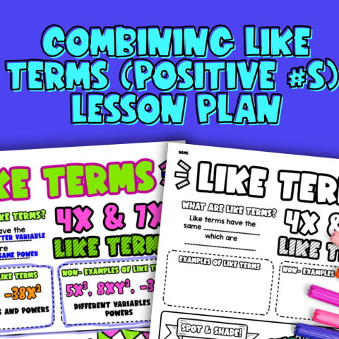 Thumbnail for Combining Like Terms (Positive Numbers) Lesson Plan