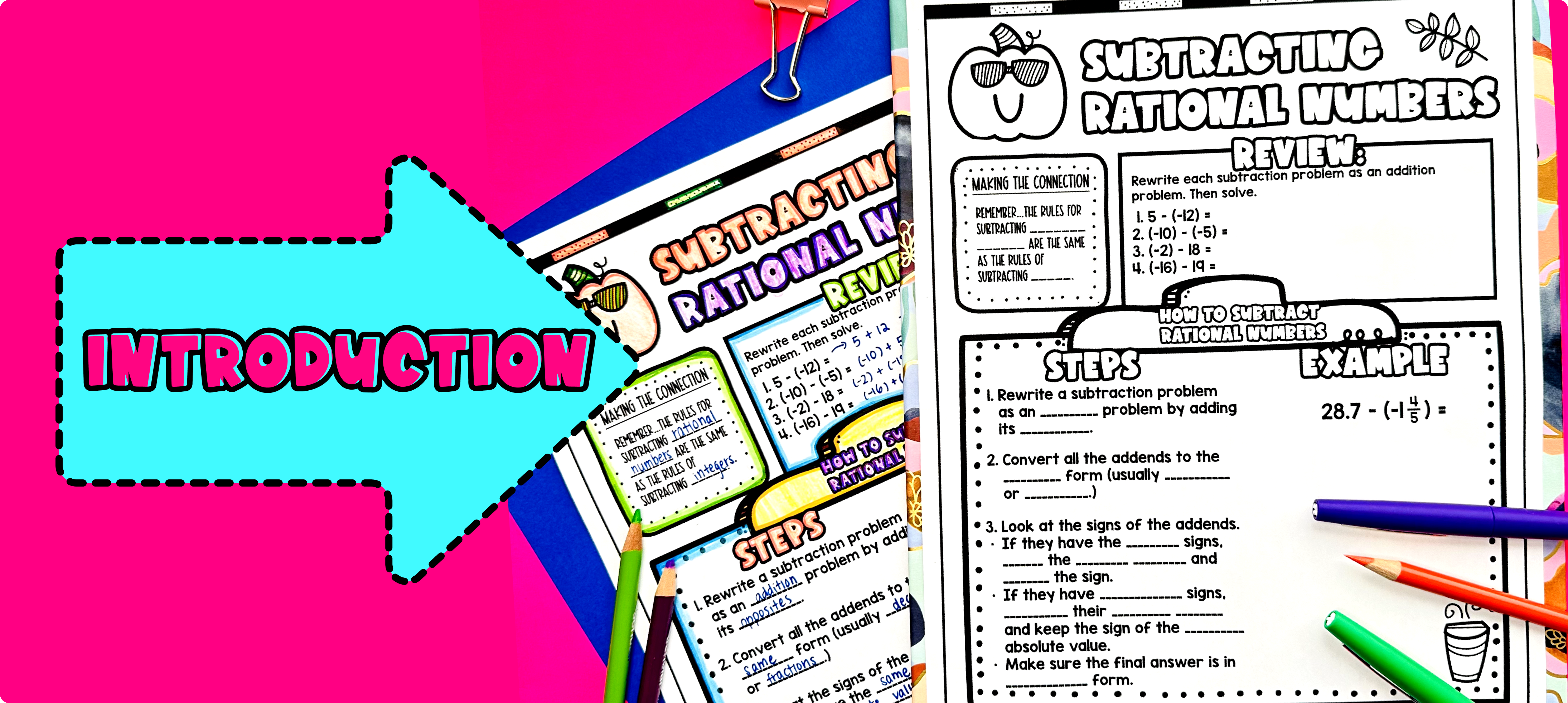 Subtracting Rational Numbers Lesson Plan | Congruent Math