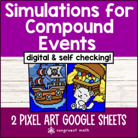 Thumbnail for Simulations for Compound Events Pixel Art | Probability for Compound Events