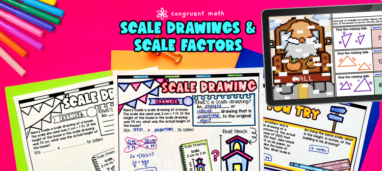 Scale Drawings Print & Digital Activities Bundle