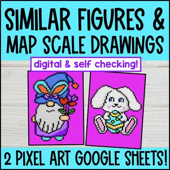 Thumbnail for Similar Figures Digital Pixel Art | Scale Factors, Map Scale Drawings | Google