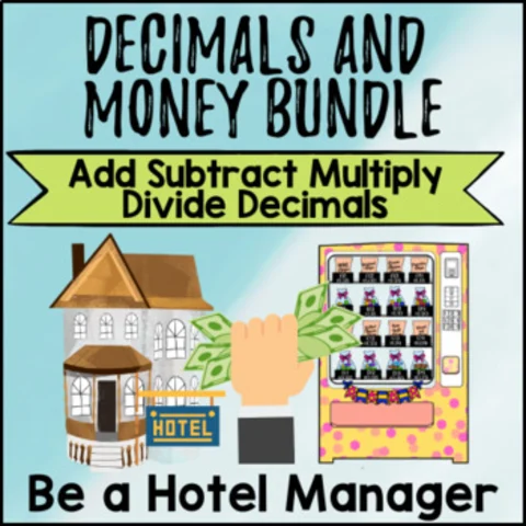 Thumbnail for Decimals and Money BUNDLE — Add, Subtract, Multiply, Divide