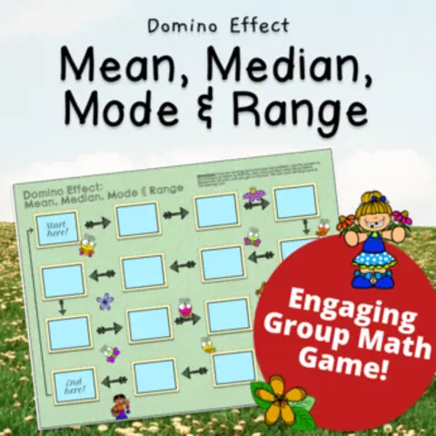 Thumbnail for Mean, Median, Mode, Range — Domino Effect Math Game