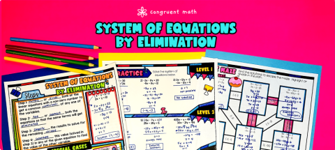Thumbnail for System of Equations by Elimination (Simultaneous Equations) Lesson Plan