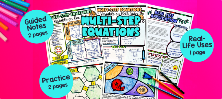 Multi-Step Equations Guided Notes