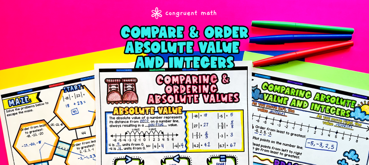 Comparing and Ordering Integers & Absolute Values of Rational Numbers Lesson Plan