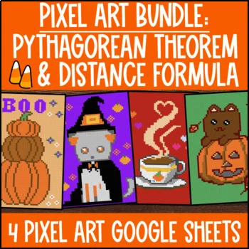 Pythagorean Theorem Pixel Art | Distance Formula | Google Sheets | Hypotenuse