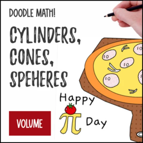Thumbnail for Volume of Cylinders, Cones and Spheres â€” Doodle Math: Twist on Color by Number