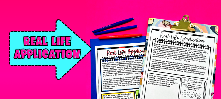 Linear vs. Nonlinear Functions & Comparing Functions Real Life Applications