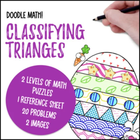 Thumbnail for Classifying Triangles — Doodle Math: Twist on Color by Number