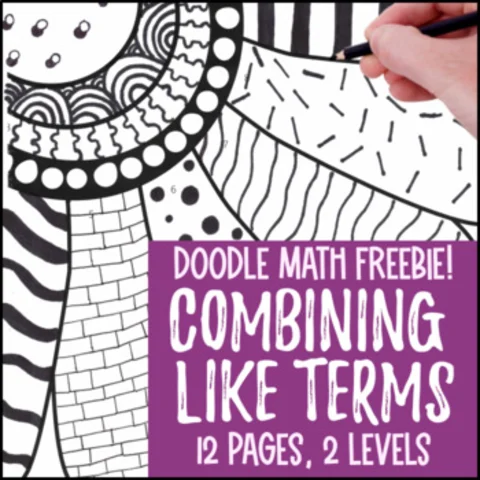 Thumbnail for Combining Like Terms — Doodle Math: Twist on Color by Number