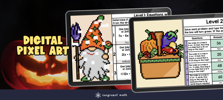 Halloween Google Sheets Pixel Art