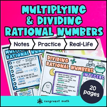 Adding and Subtracting Rational Numbers Fractions, Decimals Guided ...