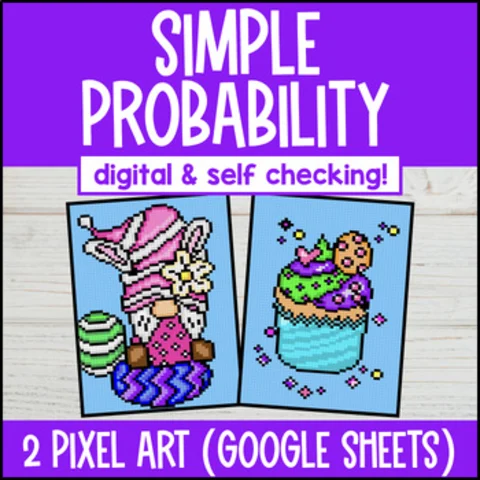 Thumbnail for [Easter] Simple Probability Events Probability Model — 2 Pixel Art Google Sheets