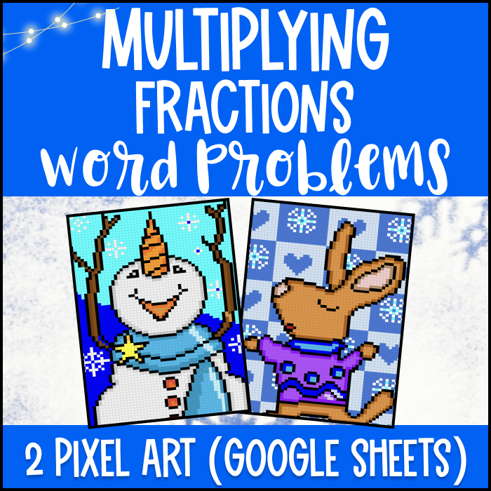 Multiplying Fractions Pixel Art