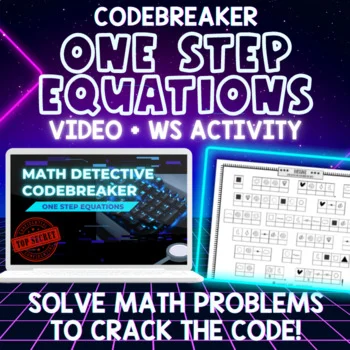 One Step Equations — Codebreaker: Video Crack the Secret Code
