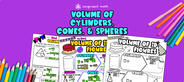 Volume of Cylinders, Cones, and Spheres Lesson Plan