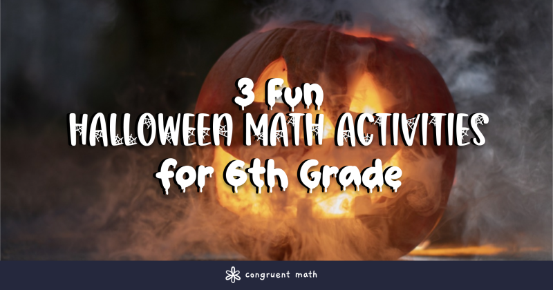 Thumbnail for 3 Fun & No Prep Halloween Math Activities for 6th Grade