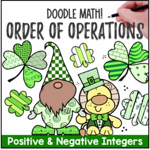 Thumbnail for [St. Patrick's Day] Order of Operations â€” Doodle Math: Twist on Color by Number