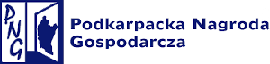 Symbol graficzny Podkarpackiej Nagrody Gospodarczej. Przyznana Bamie Logistics, jako jednej z najdynamiczniejszych i najlepiej rozwijających się firm na Podkarpaciu. 