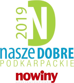 Znak graficzny konkursu organizowanego przez gazetę Nowiny - Nasze Dobre Podkarpackie. Bama Logitics otrzymała tę nagrodę w 2019 r., za oferowanie swoim kontrahentom, usług najwyższej jakości.  