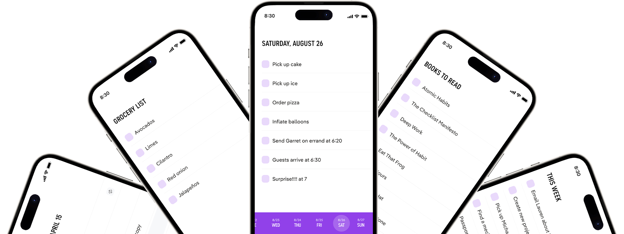 TeuxDeux app on iPhone