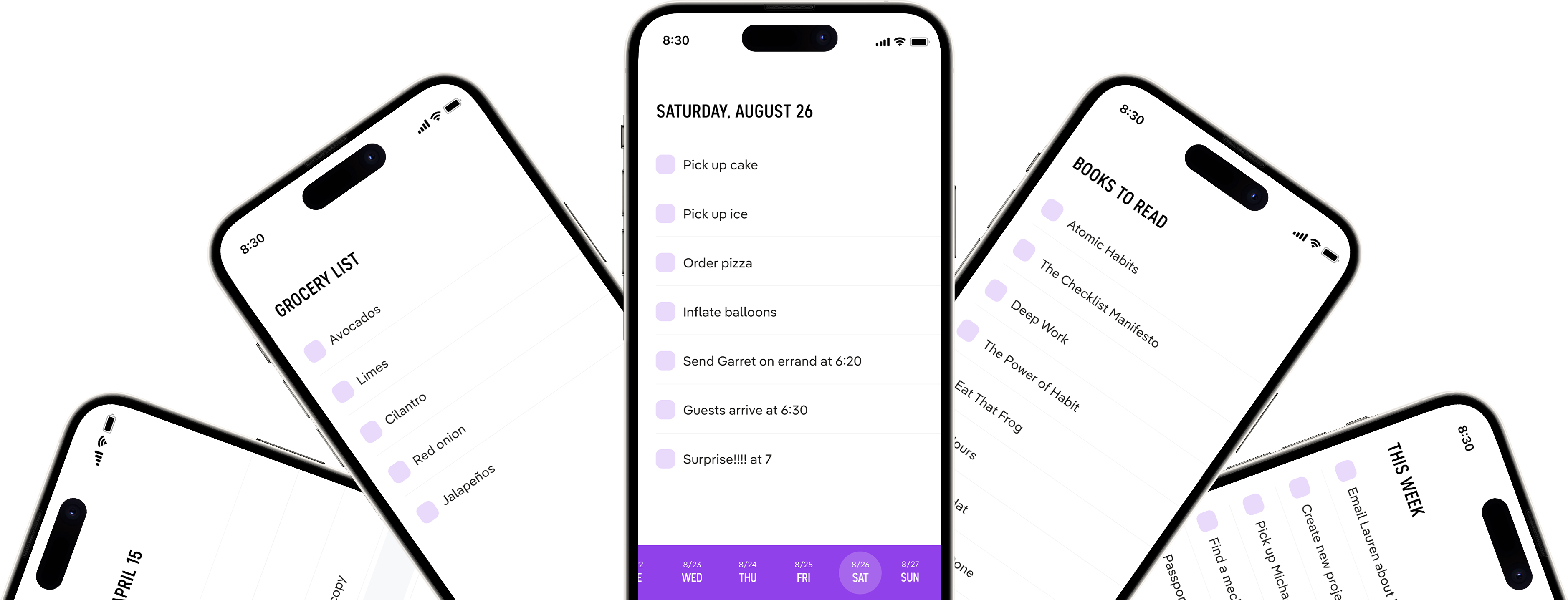 TeuxDeux app on iPhone