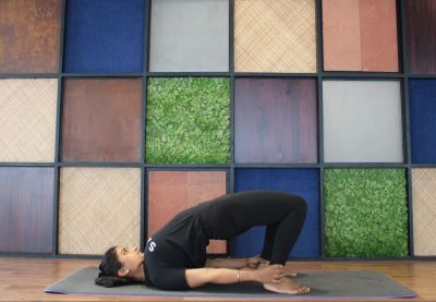 Setubandhasana by Teena Hooda. Setubandhasana by Teena Hooda.